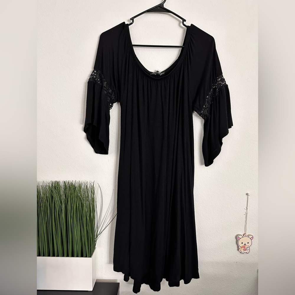 French Atmosphere Casual Bell Sleeved Dress